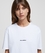 Camiseta Karl Lagerfeld unisex logotipo blanco